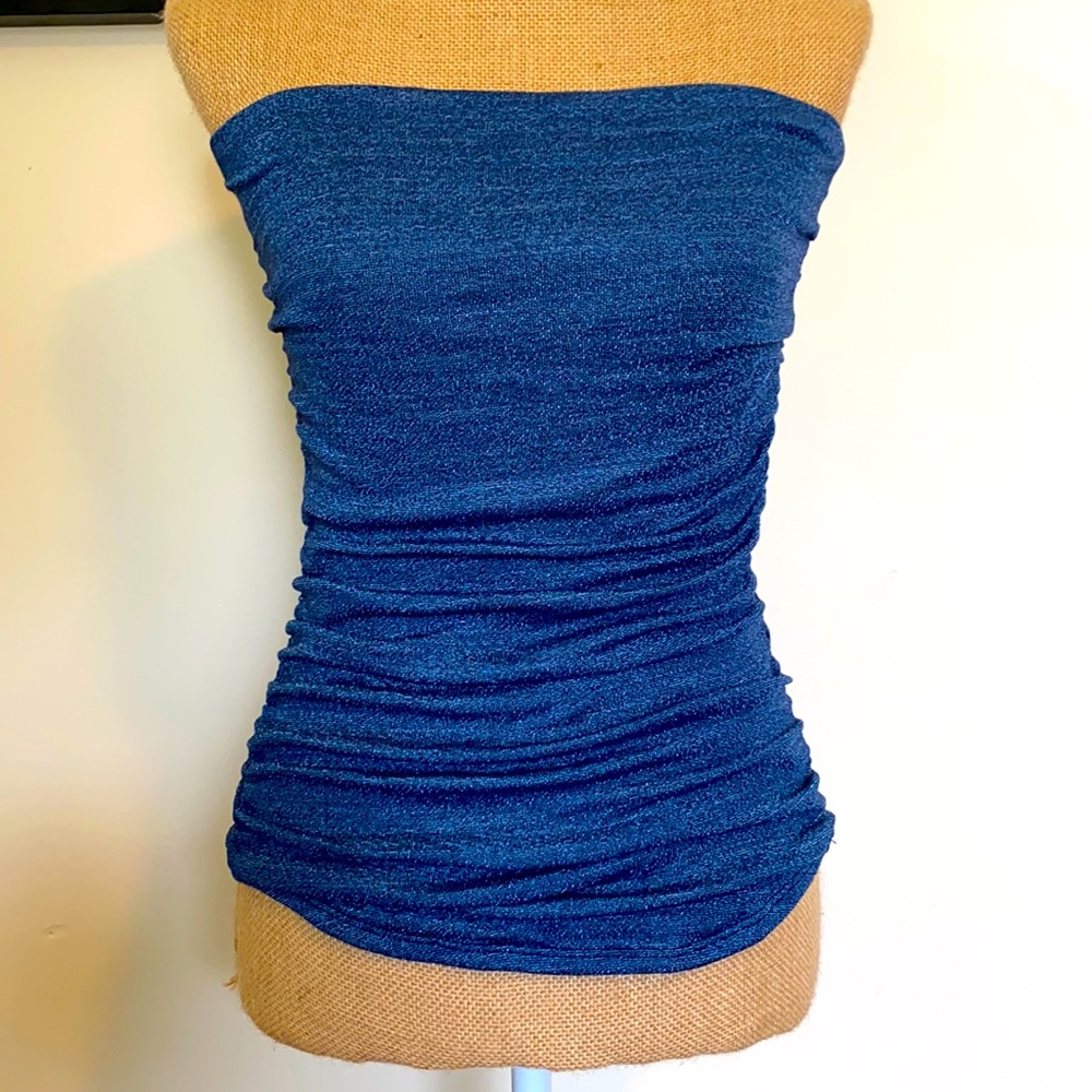 Michael Stars - Shimmery Blue Tube Top